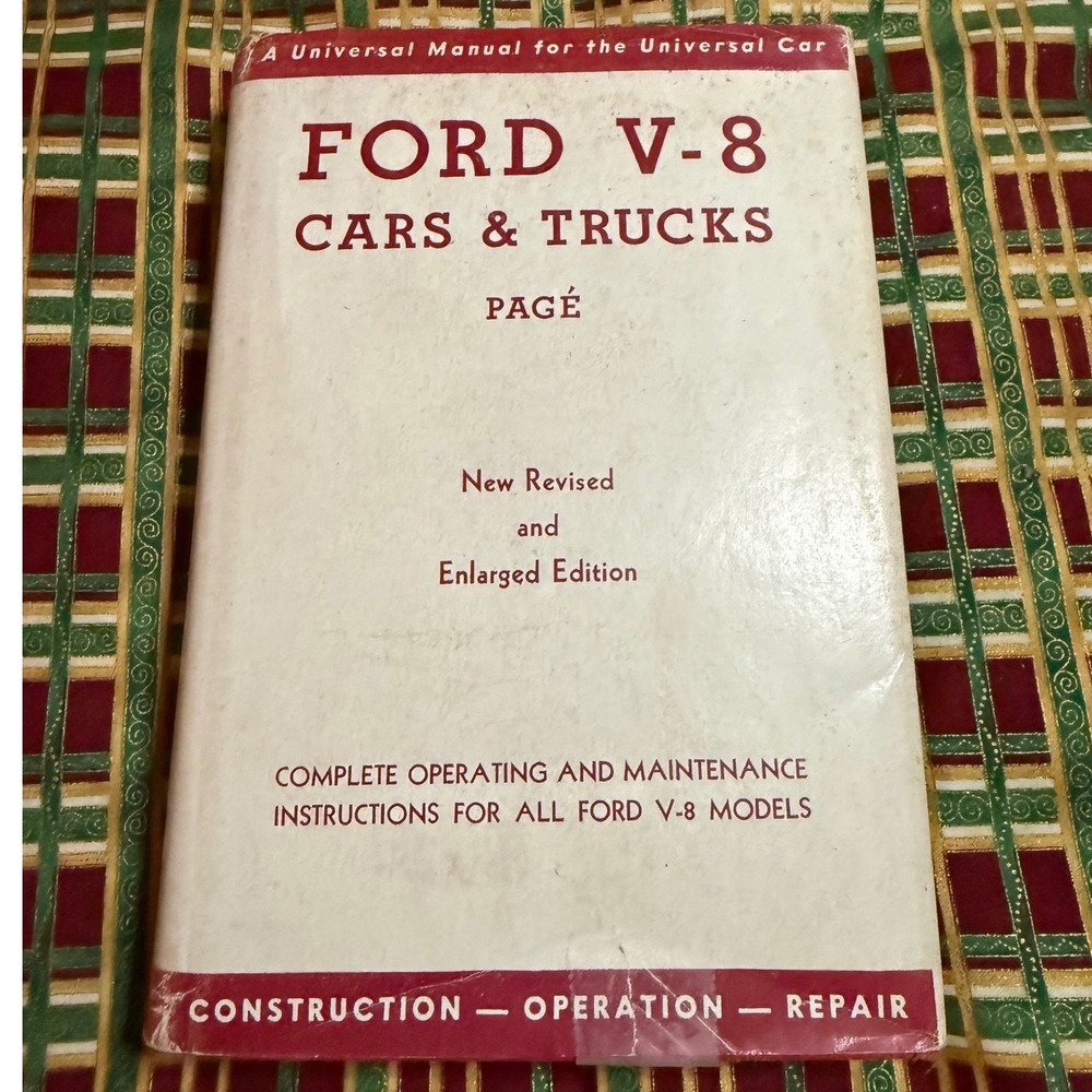 Vintage 1948 Ford V-8 Cars & Trucks Repair Manual Victor W Page 1932-1940 Models